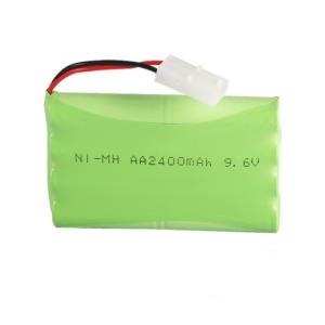 Quality 9.6V 2400mAh Ni-Mh Battery Pack Rechargeable AA5 Over Current Protect MSDS wholesale