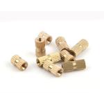 Brass Knurled Inlaid Nut Copper Injection Injection Double Pass Chamfered