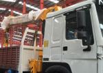 12 Tons HIAB Truck Mounted Telescopic Boom Crane 6X4 For High Altitude Rescue