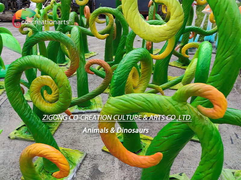 Vine Animatronic Plant Decoration Customized Size