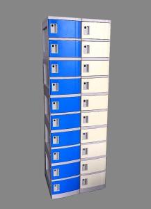 Quality Blue Mobile Charging Cart Plastic Computer Storage Cart H290 X W26 X D210 wholesale
