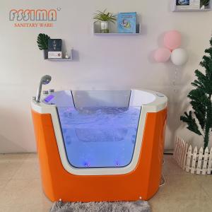 Quality White Acrylic Baby SPA Bathtub Freestanding Baby Massage Spa Tub With Thermostat wholesale