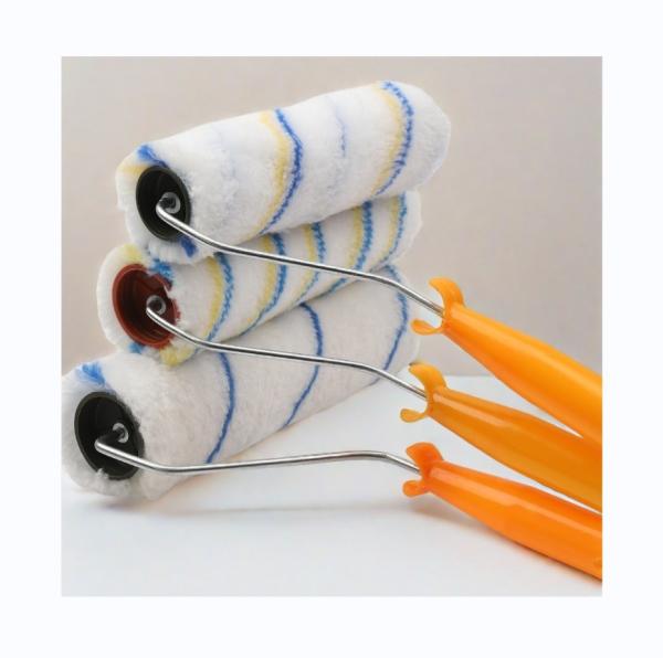 Plastic PP Handle 4 inch Mini Roller Paint Roller for Professional Wall Painting