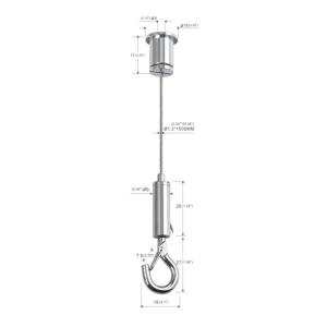 Quality Brass Stainless Steel Wire Snap Hook Cable Hanging System For Lighting Hanging wholesale