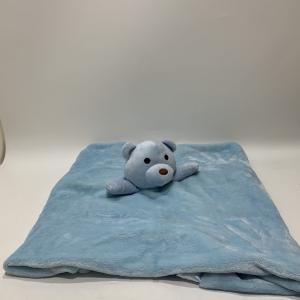 Quality Blue Bear Baby Security Blanket OEM Baby Soft Plush Toy Infant wholesale