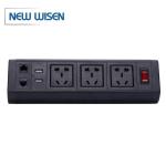 Office Desk Table Mount Power Strip Socket Outlet 220V Customized