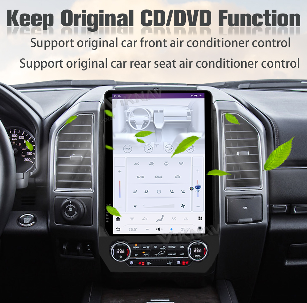 Viknav Car Radio For Ford Expedition (2016-2022) 14.4 Inch Android Head Unit Touch Screen GPS Multimedia Player Auto