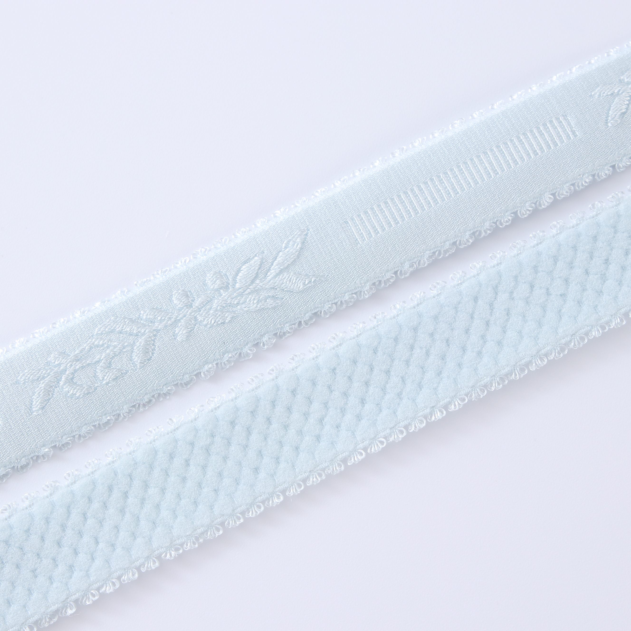 High Quality Custom jacquard Logo non slip elastic plush band webbing tape strap for sewing underwear bra