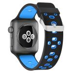 Two tone colors 38 40 42 44 mm Silicone Watch Strap for Apple Watch