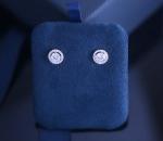 Women Stamped Diamond 925 Sterling Earrings Stud Zirconia Jewellery