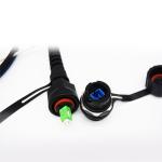 PE, LSZH Waterproof Duplex IP67 ODVA -LC Fiber Optic Patch Cable