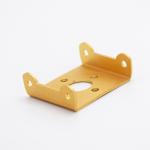 Waterproof AL5052 Stainless Steel Stamping Parts With Painting Gold Surface