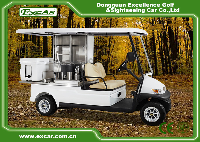 2 Seaters Electric Golf Carts , Steel Chassis Electric Golf Buggy