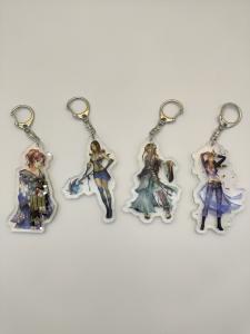 Quality Glistening Beauty Acrylic Sheet Keychain Twinkling OEM Acceptable wholesale