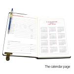 Custom Color A5 Pu Leather Cover Notebook for Personalized Leather Agenda