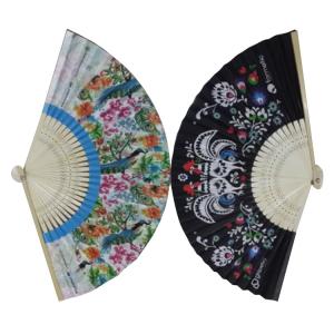 Quality Nice Quality Custom Made Manual Promotional Bamboo Paper Fans For Events wholesale