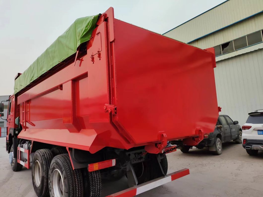 Red U-Type Dump Truck Sinotruck HOWO 6*4 Dump Truck Secondhand Truck 10tires