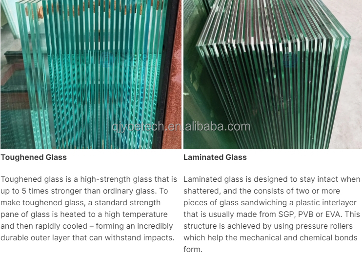 High Strength Flooring Mounted Tempered Laminated Glass Straight Staircase with LED