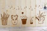 Small Creative Pot PVC Transfer Film Wall Flower Stickers B037