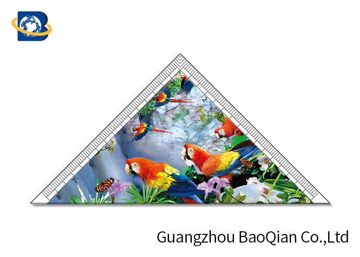 Plastic Measuring 3D Lenticular Ruler Animal Image For Kids Stationery Gifts