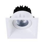 8W 10W Non-flicker Square anti-vertigo spot downlight, IP54 dimmable ceiling