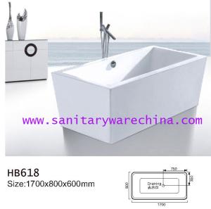 Quality Bathtubs, freestanding Bathtub without faucet , hand shower HB618 wholesale