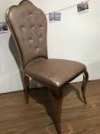 Leather Wrapped 107cm Stainless Steel Restaurant Chairs