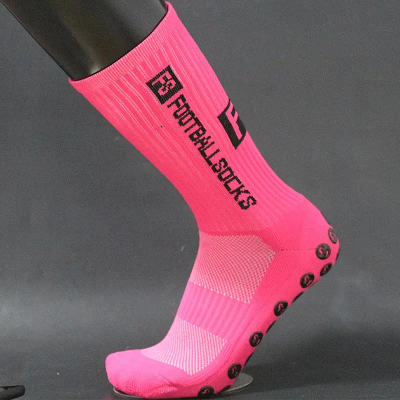 Non Slip Soccer Socks for Adults Long Tube Crew Sport Bottom Grip Anti-slip Socks