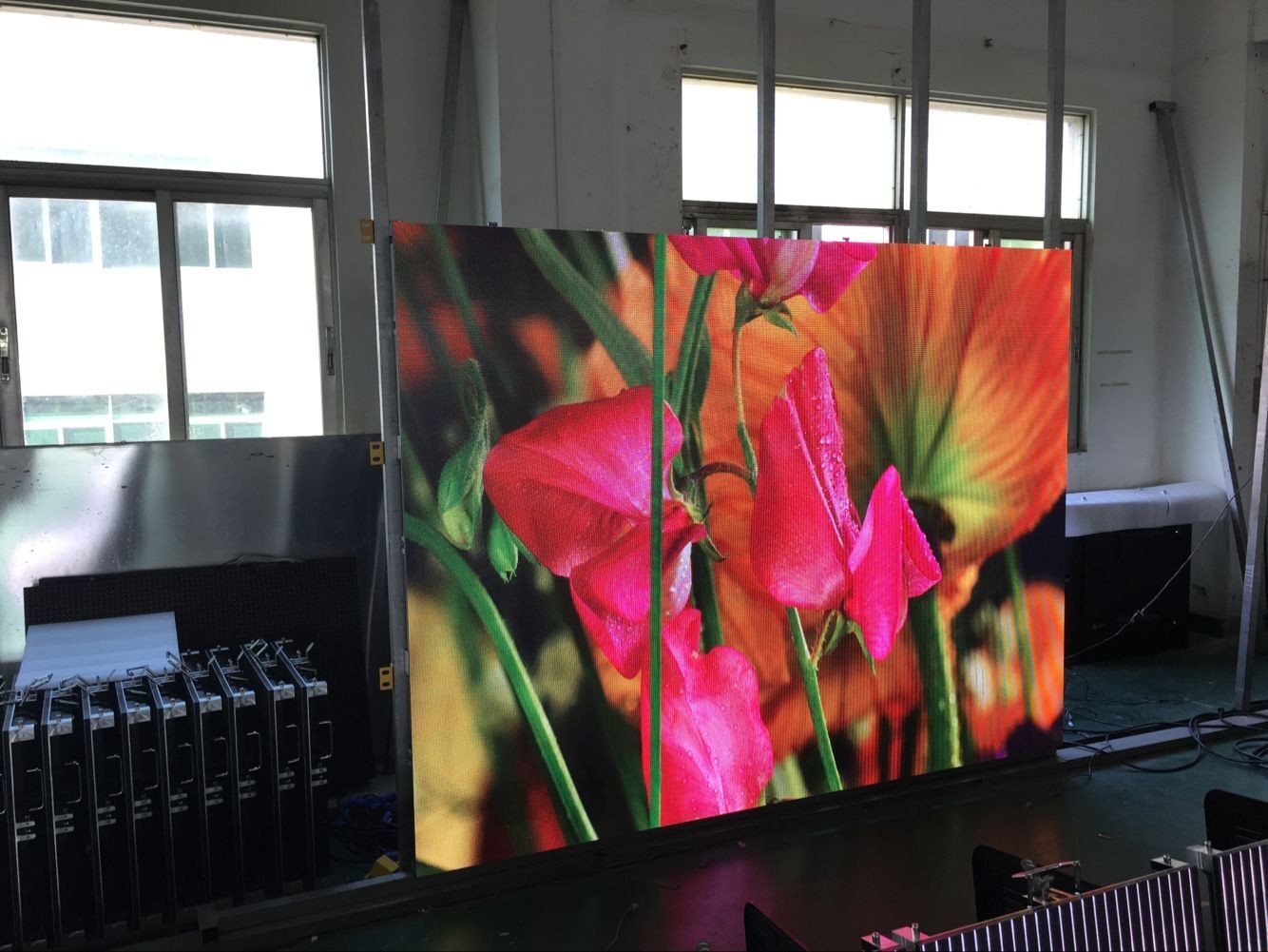 outdoor p5 640x640mm Waterproof Rental Full Color Led Display , RGB Led Stage Curtain Screen P6