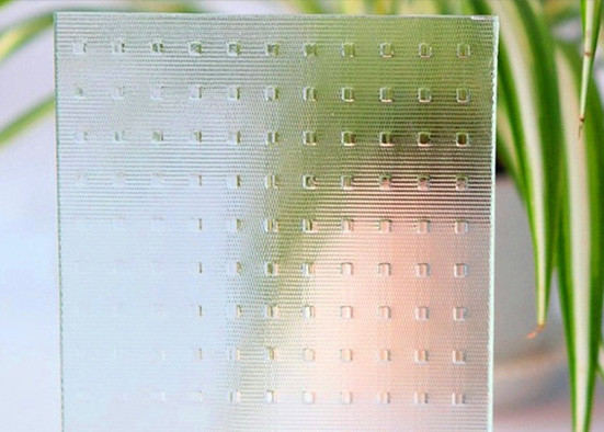 Clear Millennium Patterned Tempered Glass For Furniture Glass / Kitchen Partition