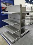 Single / Double Side Supermarket Metal Shelves With Strong Construction