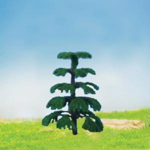 Quality MODEL TREE with leaf Plastic green ,GT21 H:47-127mm wholesale