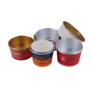 Quality Gold Foil Disposable Paper Bowl Packing Box Aluminum Foil Takeaway Bowl wholesale
