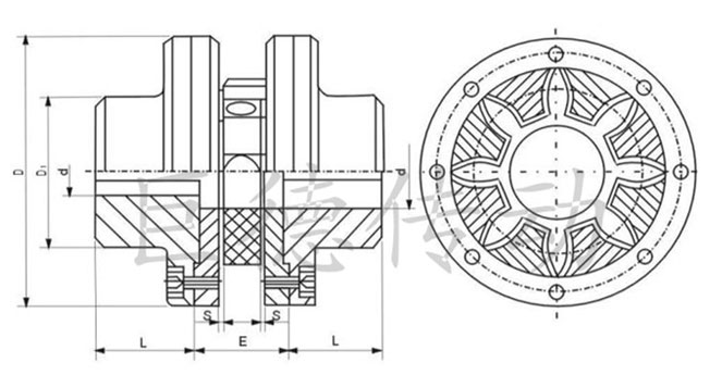 LXS/XLS Star Type Double Flange Flexible Coupling for pump