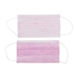 Pink Disposable Respirator Mask Triple Layer Surgical Mask Dust Proof