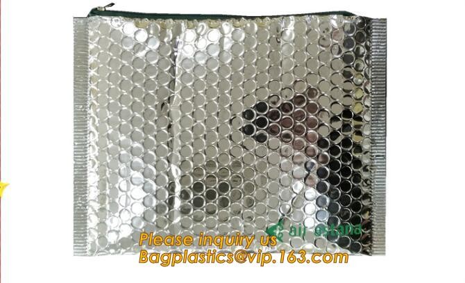 Cosmetic Pink Slider Padded Bag/Silver k Bag With Bubble,Padded Envelopes Cheap Aluminium Foil k Holographic