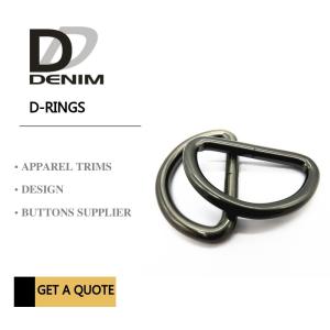 Quality Black Ancient Silver metal d rings Clothing Buckles Trims Standard Size 1.5cm ~ 5cm wholesale