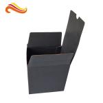 Black Color Cosmetic Packaging Box Single Wall Custom Printed Corrugated