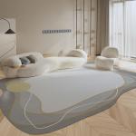 Simple Irregular Floor Carpet Rug Living Room Area Rugs 80*120cm