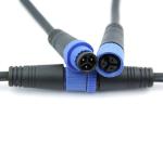 Male Pin Diameter 1.5mm Waterproof Connector for IP68 LED Lighting Outdoor Cable