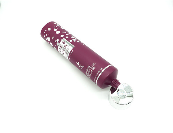 Moisturizing Hand And Body Empty Lotion Squeeze Tubes Packaging With Silver Screw Cap