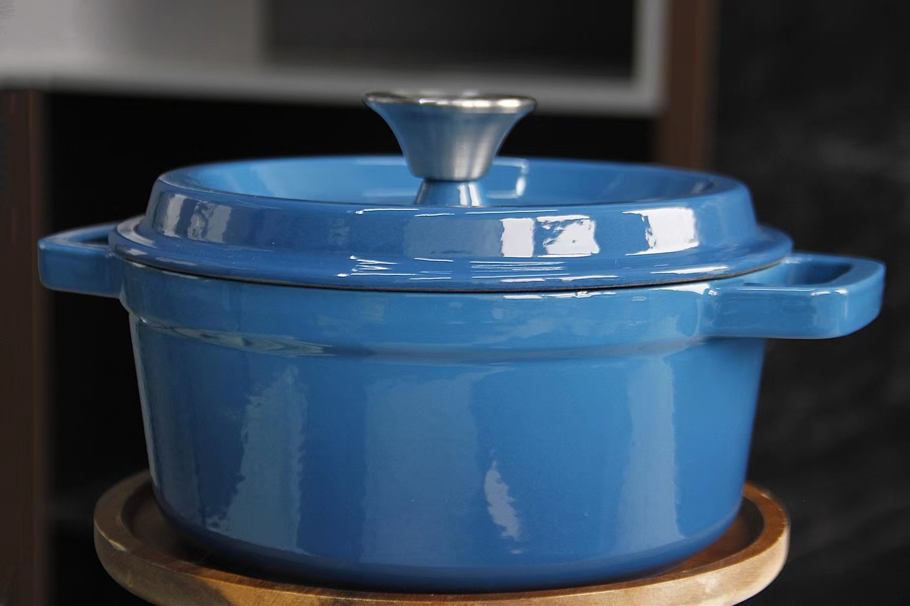 2/2.5/2.8/3.8/4.8L Enameled Cast Iron Braiser For Daily Use