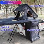 Outdoor Hard Shell Car Roof Tent 4 Person 4x4 For Toyota 210*132*18cm Closed