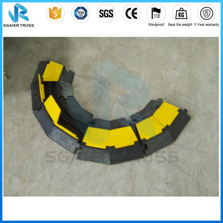 Outdoor Hose Ramps Truss Parts 2ch - 5ch Dual Rubber Cable Protector Hump
