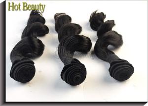 Quality Soft Touch Virgin Human Bulk Hair Natural Wave , Natural Black 1b# Virgin Remy Hair wholesale