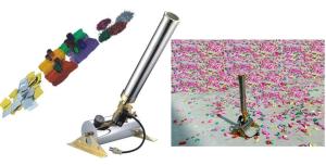 China Weddings / Festival Stage Fog Machine 1500W Paper Blower Salute Machine on sale