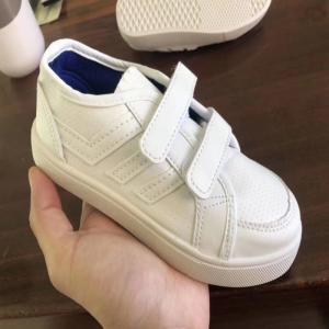 Quality Stockpapa Girls White Velcro Trainers Kids Casual Dress Shoes Size 25 To 30 wholesale