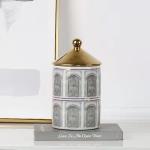 500 Pieces Cement Ceramic Marking Candle Cup Customized Empty Scented Jar For