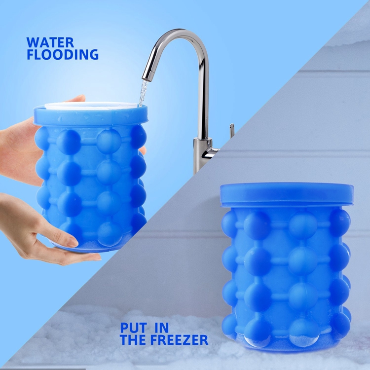 Safe To Clean Silicone Ice Cube Trays , Chocolate Silicone Ice Block Moulds