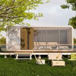 Net celebrity Apple cabin homestay housing Hotel lounge Leisure travel punch